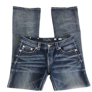 Miss Me Boot Cut size 31×32. Worn once. These jeans are practically brand new.
